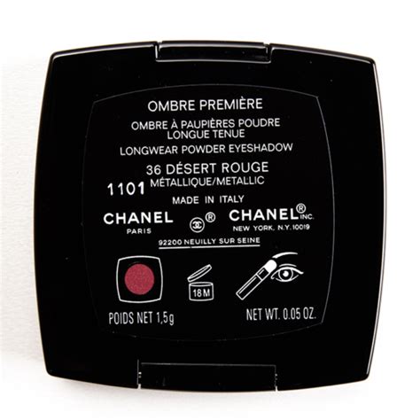 chanel 36 desert rouge